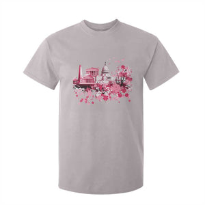 Washington DC Cherry Blossoms T Shirt For Kid Capitol Building Monuments Memorials Sakura TS11 Ice Gray Print Your Wear