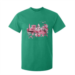 Washington DC Cherry Blossoms T Shirt For Kid Capitol Building Monuments Memorials Sakura TS11 Irish Green Print Your Wear