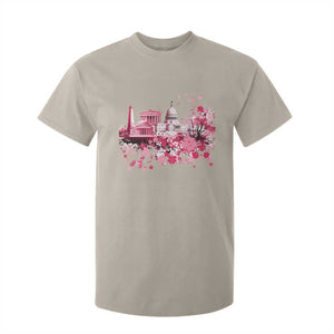 Washington DC Cherry Blossoms T Shirt For Kid Capitol Building Monuments Memorials Sakura TS11 Sand Print Your Wear