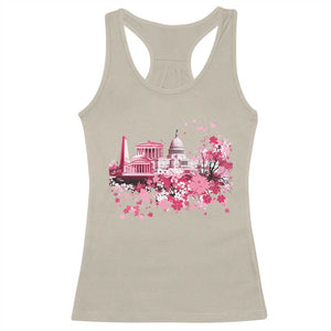 Washington DC Cherry Blossoms Racerback Tank Top Capitol Building Monuments Memorials Sakura TS11 Sand Print Your Wear