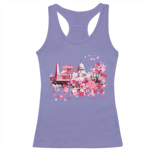 Washington DC Cherry Blossoms Racerback Tank Top Capitol Building Monuments Memorials Sakura TS11 Violet Print Your Wear