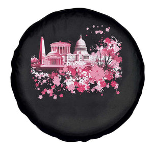 Washington DC Cherry Blossoms Spare Tire Cover Capitol Building Monuments Memorials Sakura TS11 Print Your Wear