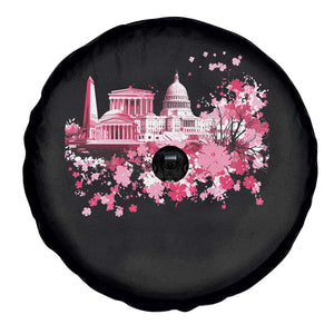 Washington DC Cherry Blossoms Spare Tire Cover Capitol Building Monuments Memorials Sakura TS11 Print Your Wear
