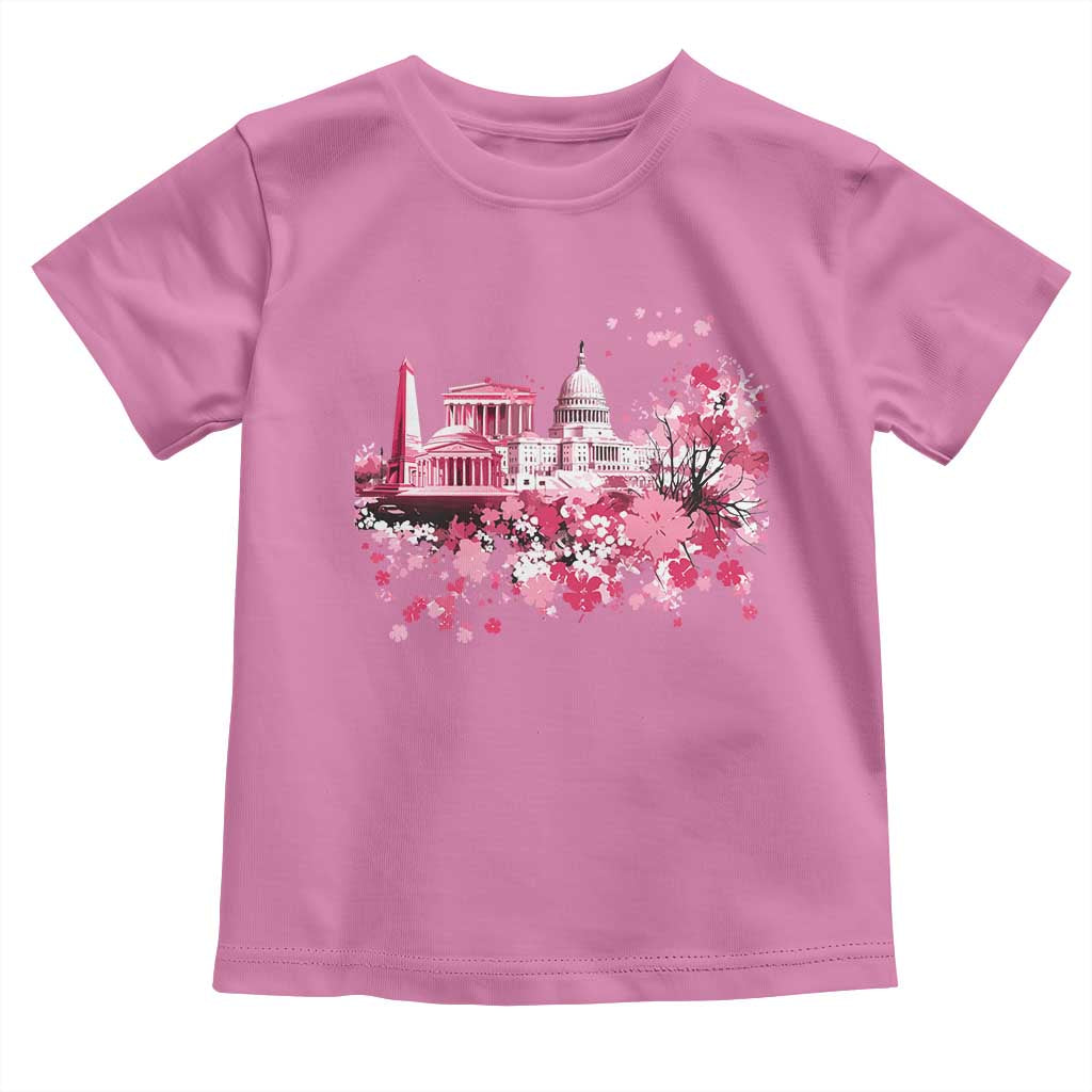 Washington DC Cherry Blossoms Toddler T Shirt Capitol Building Monuments Memorials Sakura TS11 Azalea Print Your Wear