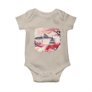 Washington DC Cherry Blossoms Monuments Memorials Baby Onesie Japanese Art Style Mount Fuji Sakura TS11 Sand Print Your Wear