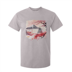 Washington DC Cherry Blossoms Monuments Memorials T Shirt For Kid Japanese Art Style Mount Fuji Sakura TS11 Ice Gray Print Your Wear
