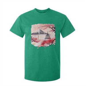 Washington DC Cherry Blossoms Monuments Memorials T Shirt For Kid Japanese Art Style Mount Fuji Sakura TS11 Irish Green Print Your Wear