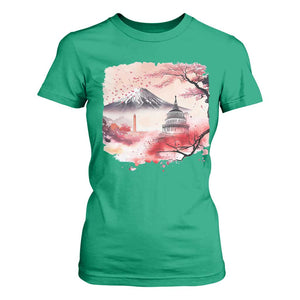 Washington DC Cherry Blossoms Monuments Memorials T Shirt For Women Japanese Art Style Mount Fuji Sakura TS11 Irish Green Print Your Wear
