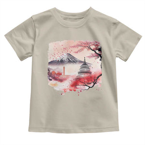 Washington DC Cherry Blossoms Monuments Memorials Toddler T Shirt Japanese Art Style Mount Fuji Sakura TS11 Sand Print Your Wear