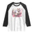 Washington DC Cat Cherry Blossoms Raglan Shirt Capitol Building Monuments Memorials Sakura TS11 White Black Print Your Wear