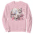 Washington DC Cat Cherry Blossoms Sweatshirt Capitol Building Monuments Memorials Sakura TS11 Light Pink Print Your Wear