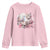 Washington DC Cat Cherry Blossoms Youth Sweatshirt Capitol Building Monuments Memorials Sakura TS11 Light Pink Print Your Wear