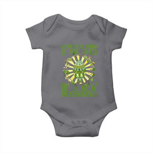 Within Every Ending Is The Seed Of A New Beginning Baby Onesie Ostara Pagan Eostre Easter Day TS11 Charcoal Print Your Wear