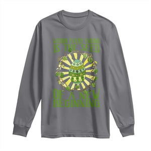 Within Every Ending Is The Seed Of A New Beginning Long Sleeve Shirt Ostara Pagan Eostre Easter Day TS11 Charcoal Print Your Wear