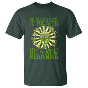 Within Every Ending Is The Seed Of A New Beginning T Shirt Ostara Pagan Eostre Easter Day TS11 Dark Forest Green Print Your Wear