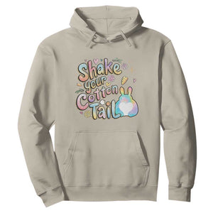 Funny Easter Day Retro Bunny Shake Your Cotton Tail Hoodie TS11 Sand Print Your Wear