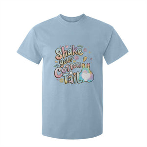 Funny Easter Day Retro Bunny Shake Your Cotton Tail T Shirt For Kid TS11 Light Blue Print Your Wear