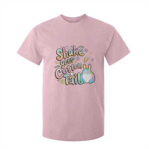 Funny Easter Day Retro Bunny Shake Your Cotton Tail T Shirt For Kid TS11 Light Pink Print Your Wear