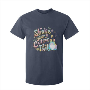 Funny Easter Day Retro Bunny Shake Your Cotton Tail T Shirt For Kid TS11 Navy Print Your Wear