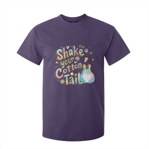 Funny Easter Day Retro Bunny Shake Your Cotton Tail T Shirt For Kid TS11 Purple Print Your Wear