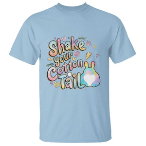 Funny Easter Day Retro Bunny Shake Your Cotton Tail T Shirt TS11 Light Blue Print Your Wear