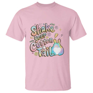 Funny Easter Day Retro Bunny Shake Your Cotton Tail T Shirt TS11 Light Pink Print Your Wear