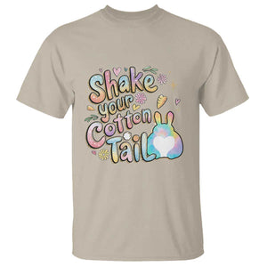 Funny Easter Day Retro Bunny Shake Your Cotton Tail T Shirt TS11 Sand Print Your Wear