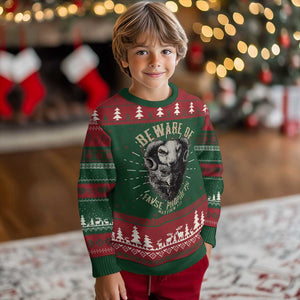 Beware Of False Prophets Knit Sweatshirt Christian Sheep Wolf TS11 Christmas Print Your Wear