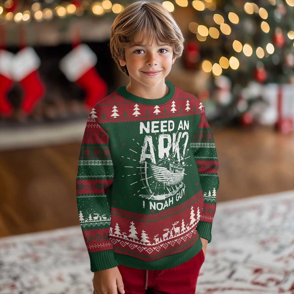 Funny Need An Ark I Noah Guy Knit Sweatshirt Christian Pun TS11 Christmas Print Your Wear