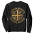 Orthodox Easter Christian Sweatshirt Christ Is Risen Truly He Is Risen NIKA Cross TS11 Black Print Your Wear