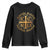 Orthodox Easter Christian Youth Sweatshirt Christ Is Risen Truly He Is Risen NIKA Cross TS11 Black Print Your Wear