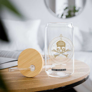 Eastern Orthodox Cross Skull IC XC Nika Jesus Church Glass Can TS11 Print Your Wear