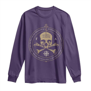 Eastern Orthodox Cross Skull IC XC Nika Jesus Church Long Sleeve Shirt TS11 Purple Print Your Wear