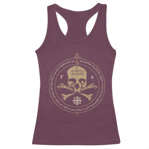 Eastern Orthodox Cross Skull IC XC Nika Jesus Church Racerback Tank Top TS11 Maroon Print Your Wear