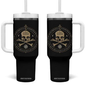 Eastern Orthodox Cross Skull IC XC Nika Jesus Church Tumbler With Handle TS11 One Size: 40 oz Black Print Your Wear