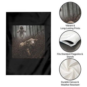 Christian Biblical Parable Of Lost Sheep Scene Garden Flag Funny Photo TS11 Print Your Wear