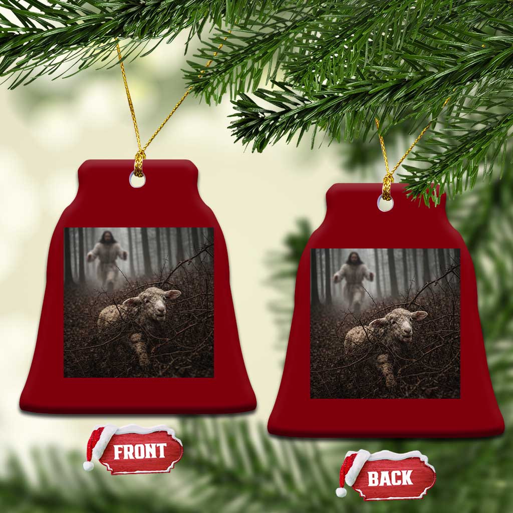 Christian Biblical Parable Of Lost Sheep Scene Ceramic Ornament Funny Photo TS11 Print Your Wear