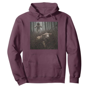 Christian Biblical Parable Of Lost Sheep Scene Hoodie Funny Photo TS11 Maroon Print Your Wear