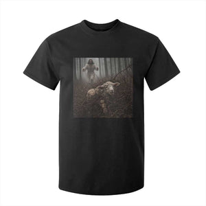 Christian Biblical Parable Of Lost Sheep Scene T Shirt For Kid Funny Photo TS11 Black Print Your Wear