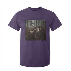 Christian Biblical Parable Of Lost Sheep Scene T Shirt For Kid Funny Photo TS11 Purple Print Your Wear