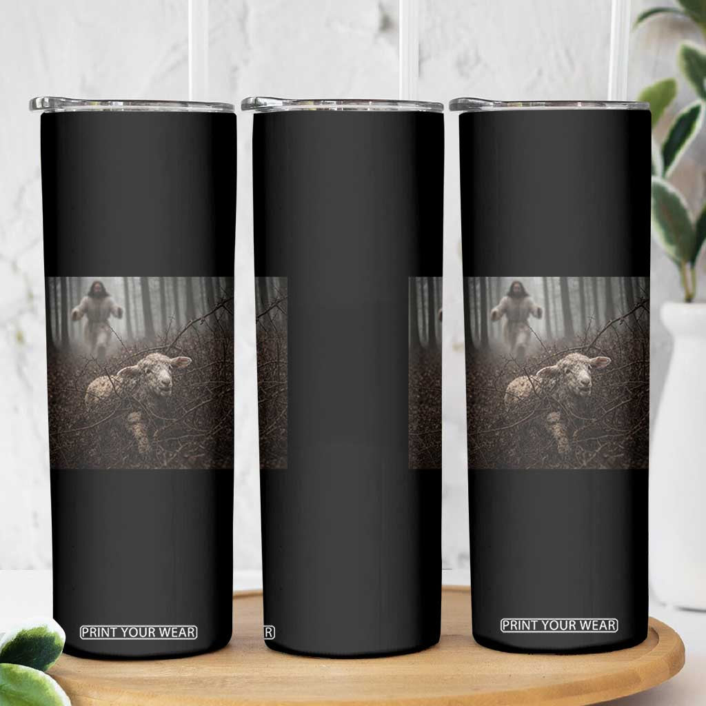 Christian Biblical Parable Of Lost Sheep Scene Skinny Tumbler Funny Photo TS11 Print Your Wear