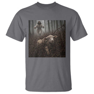 Christian Biblical Parable Of Lost Sheep Scene T Shirt Funny Photo TS11 Charcoal Print Your Wear