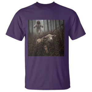 Christian Biblical Parable Of Lost Sheep Scene T Shirt Funny Photo TS11 Purple Print Your Wear