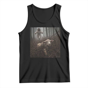 Christian Biblical Parable Of Lost Sheep Scene Tank Top Funny Photo TS11 Black Print Your Wear