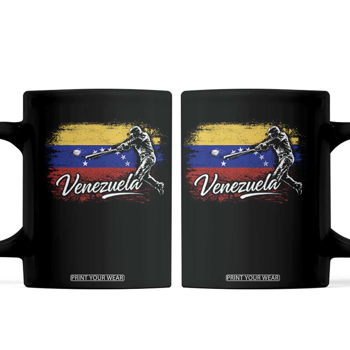 Venezuela Baseball Batter Venezuelan Sport Fan Coffee Mug TS11 Black Print Your Wear