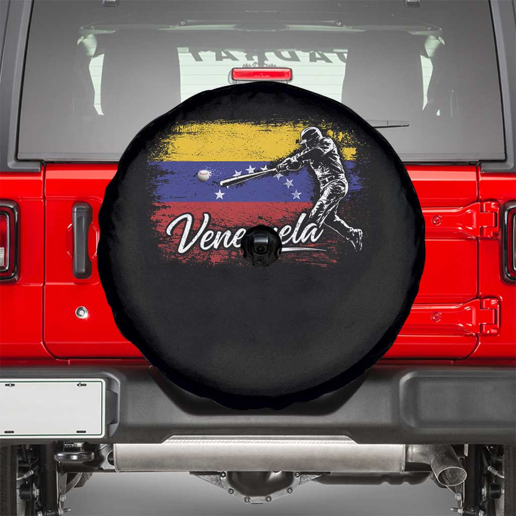 Venezuela Baseball Batter Venezuelan Sport Fan Spare Tire Cover TS11 Black Print Your Wear