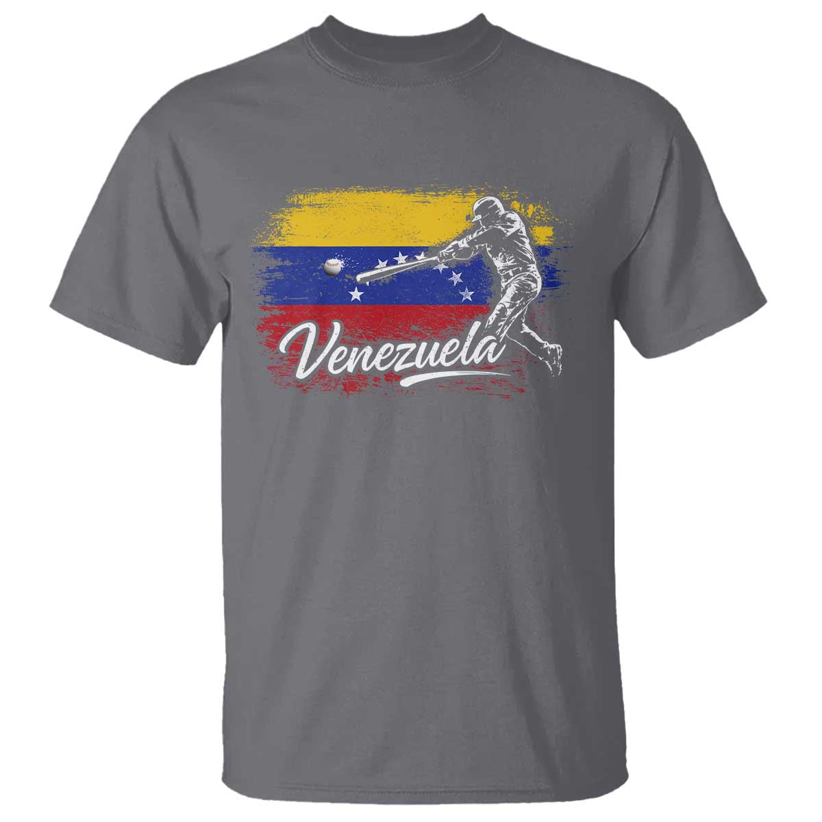 Venezuela Baseball Batter Venezuelan Sport Fan T Shirt TS11 Charcoal Print Your Wear