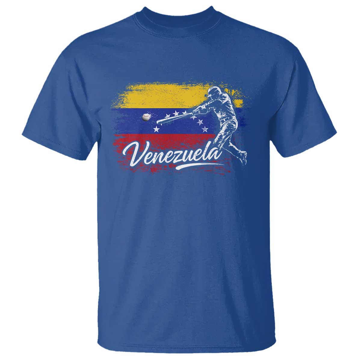 Venezuela Baseball Batter Venezuelan Sport Fan T Shirt TS11 Royal Blue Print Your Wear