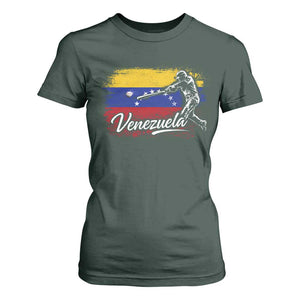 Venezuela Baseball Batter Venezuelan Sport Fan T Shirt For Women TS11 Dark Forest Green Print Your Wear