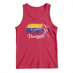 Venezuela Baseball Batter Venezuelan Sport Fan Tank Top TS11 Red Print Your Wear